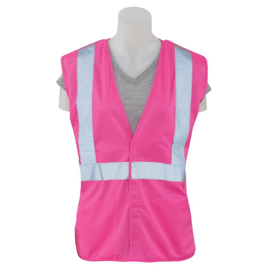ERB S725 Women Break-Away Vest Non-ANSI, Hi-Viz Pink