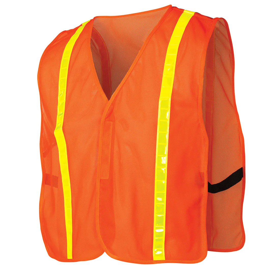 Pyramex RV1 Series Vest Hi-Vis Lime/Orange Value Vest