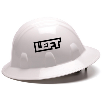 Pyramex SL Series Custom Full Brim Hard Hat - 4 pt Ratchet Suspension