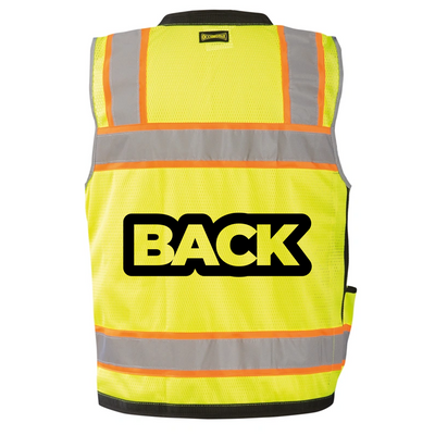 Custom ANSI Class 2 Heavy-Duty Surveyor Safety Vest – High-Visibility, Reflective, 8 Pockets