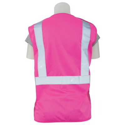 ERB S725 Women Break-Away Vest Non-ANSI, Hi-Viz Pink
