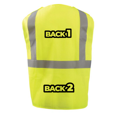 Custom ANSI Class 2 5-Point Breakaway Mesh Safety Vest – Reflective, Zipper, Logo Printing, High-Visibility Orange