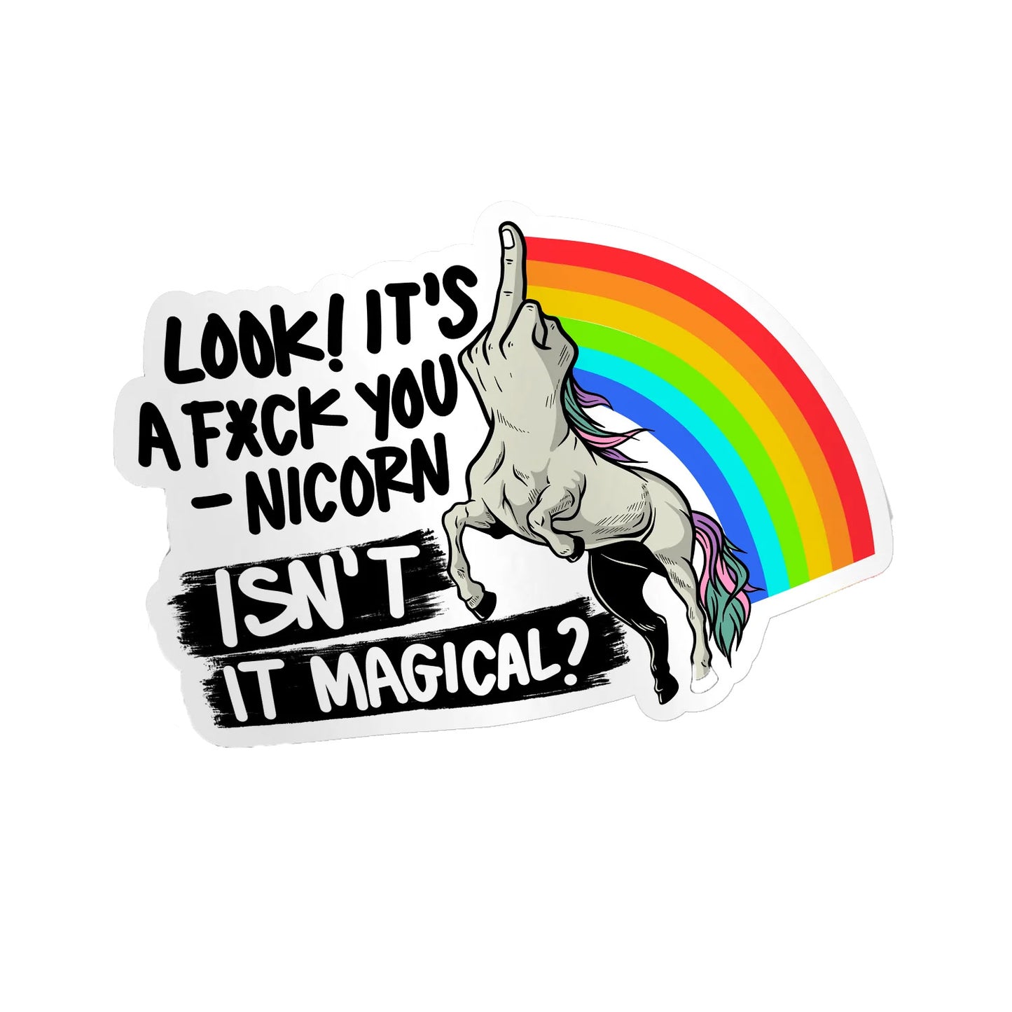 Unicorn - Hard Hat Decal