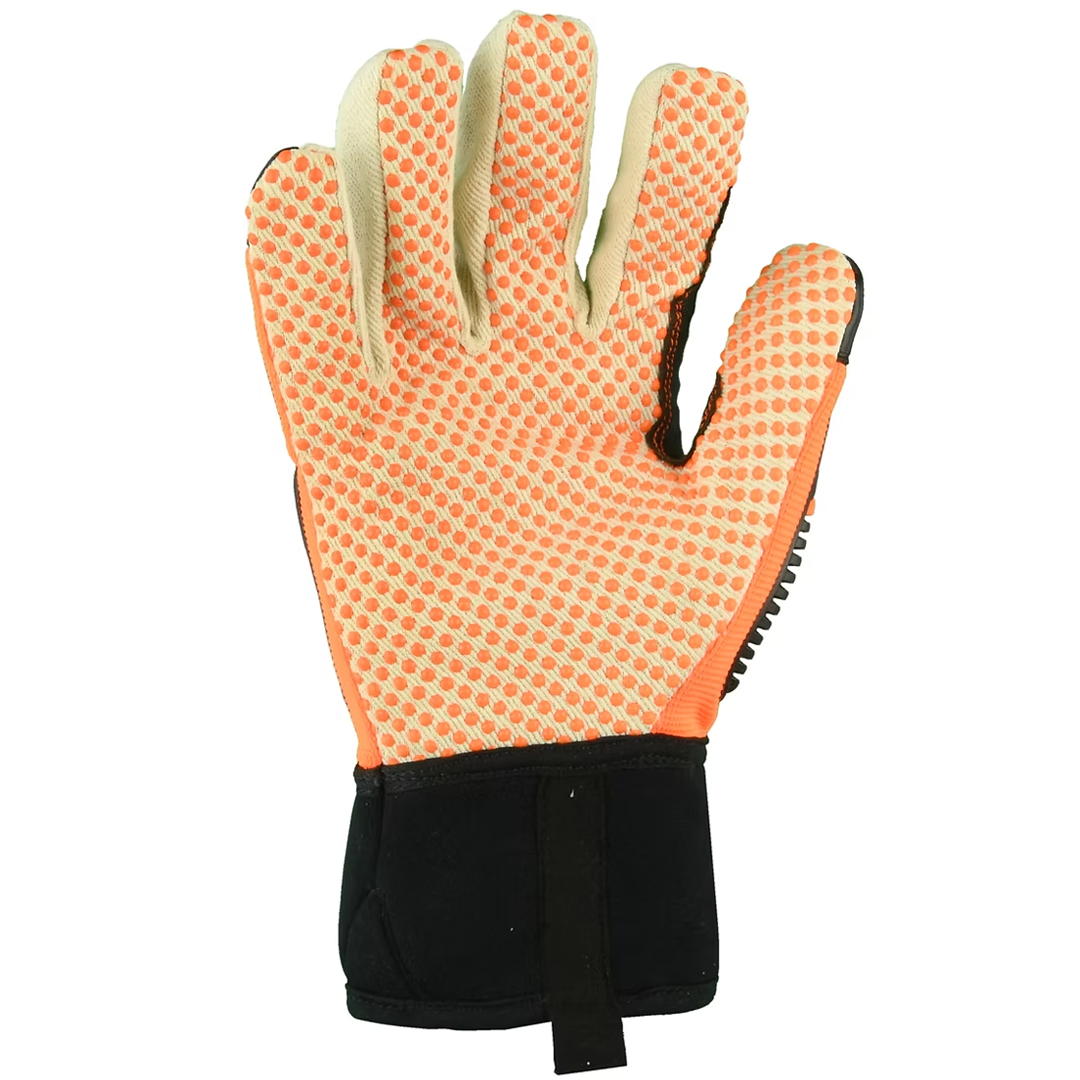 Orange Dot Palm Gloves Spandex Back with Impact 1 TPR