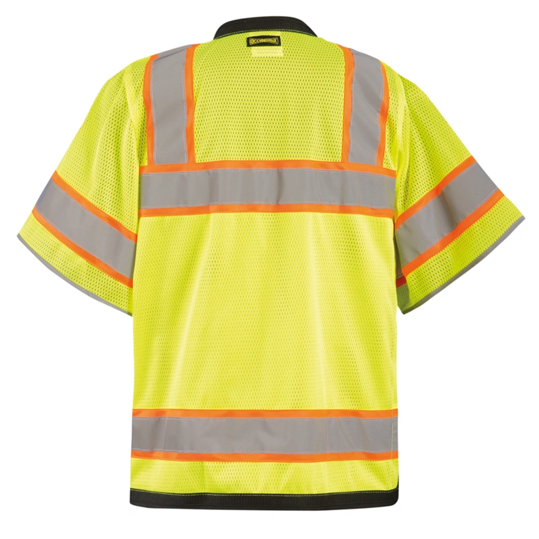OccuNomix Heavy-Duty Two-Tone Surveyor Vest – ANSI Class 3, High-Visibility, Reflective, 8 Pockets