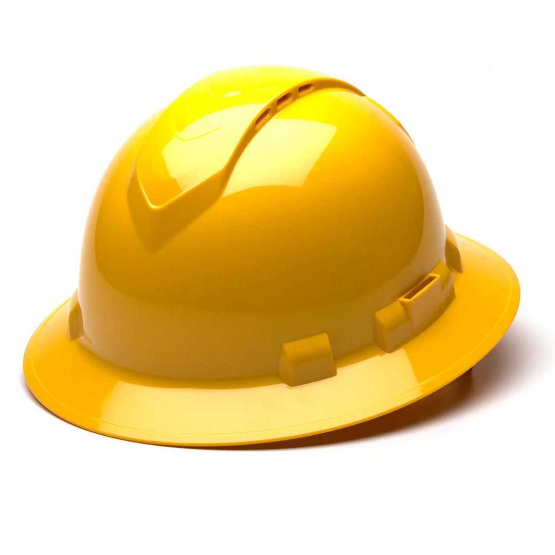 Custom Pyramex Ridgeline® Full Brim Vented Hard Hat - 4 pt Ratchet