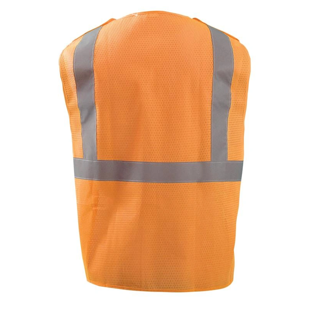 OccuNomix ANSI Class 2 5-Point Breakaway Mesh Safety Vest – Reflective, High-Visibility