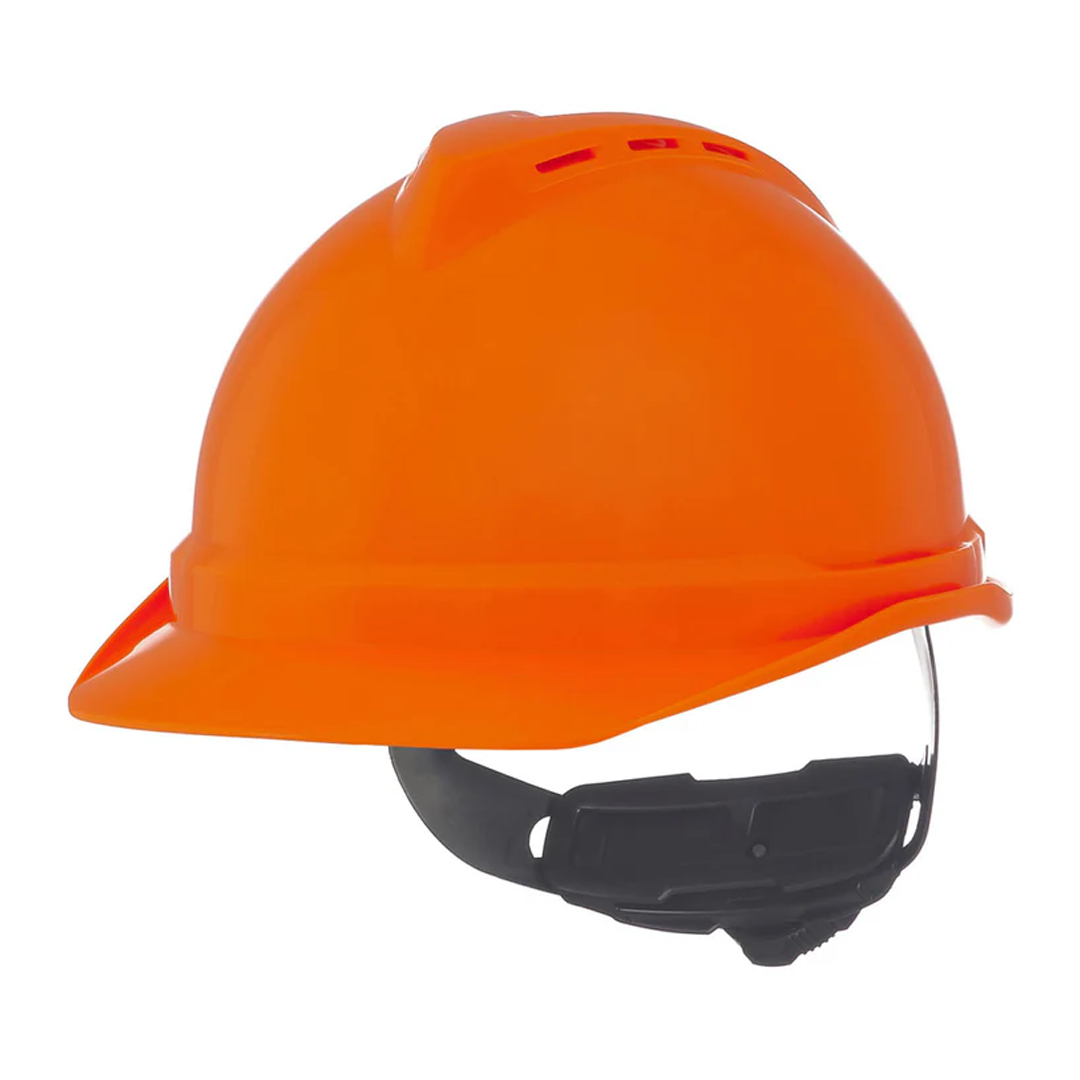 MSA V-Gard 500 Fas-Trac III 4-Point Ratchet Vented Hard Hat