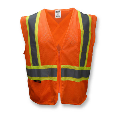 Radians SV22X Economy Mesh X-Back Type R Class 2 Safety Vest with Two-Tone Trim