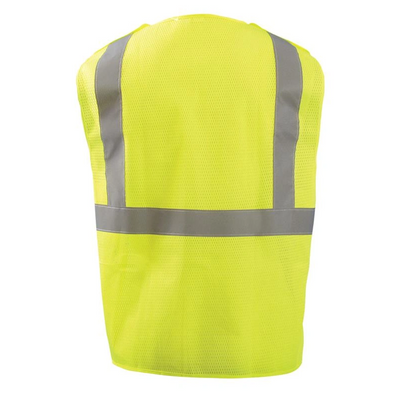 OccuNomix ANSI Class 2 5-Point Breakaway Mesh Safety Vest – Reflective, High-Visibility
