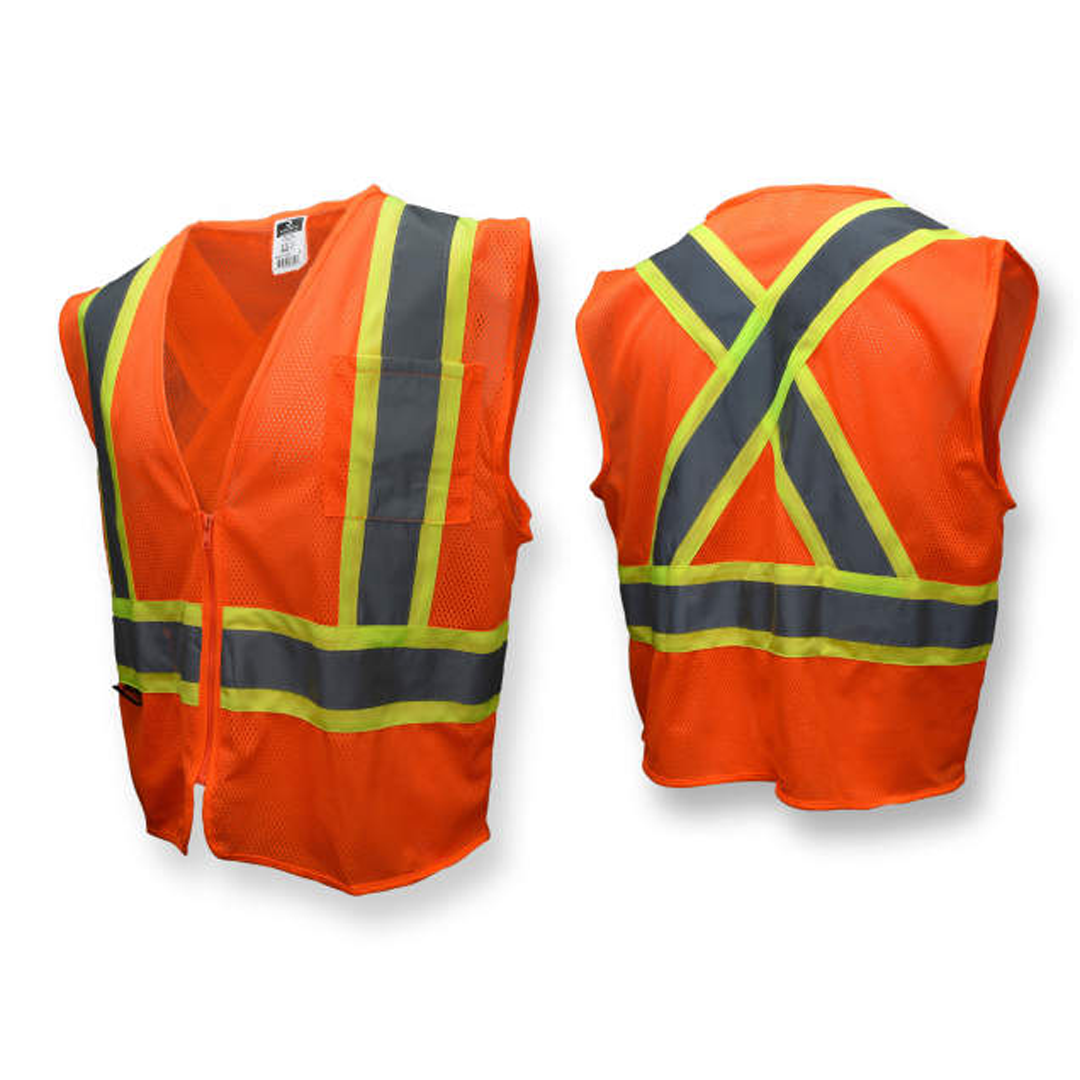 Radians SV22X Economy Mesh X-Back Type R Class 2 Safety Vest with Two-Tone Trim