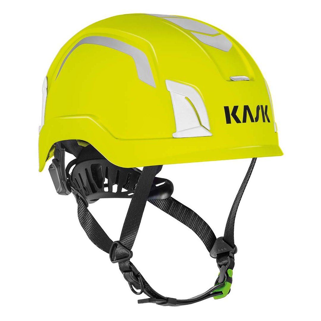 KASK ZENITH X2 HI VIZ Safety Helmet, Type I & II, Class E, Full Brim, ANSI & EN Certified