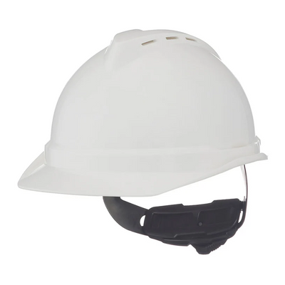 MSA V-Gard 500 Fas-Trac III 6-Point Ratchet Vented Hard Hat