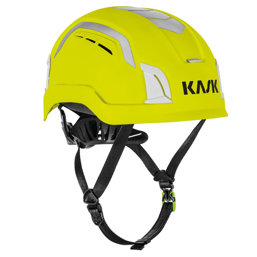KASK ZENITH X2 MAX AIR HI VIZ Helmet WHE00137 – Vented, Type I & II, Class E HT-LT, ANSI & EN Certified