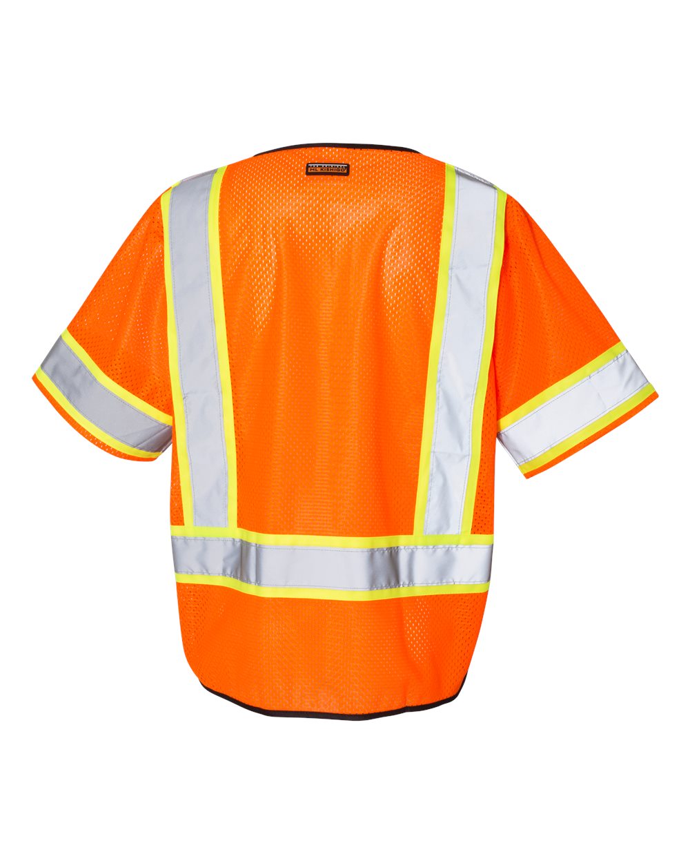 Kishigo Class 3 Type R High-Visibility Mesh Safety Vest – ANSI Compliant, Reflective Stripes, Single Pocket