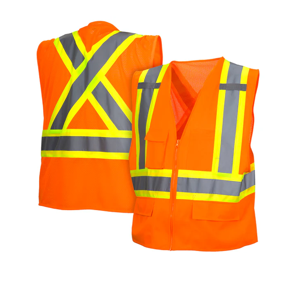 Pyramex RCZ24 Type R Class 2 High-Vis Two-Tone X-Back Safety Vest