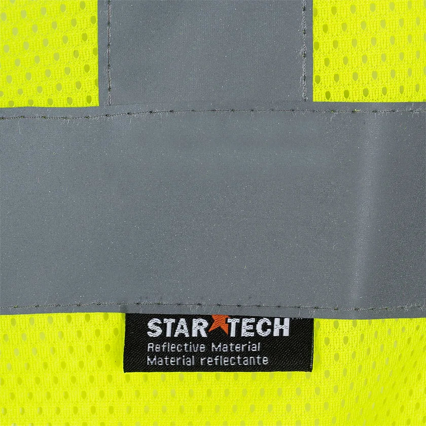 Zip-Up Safety Vest - Hi-Vis Yellow/Green - V1060360U