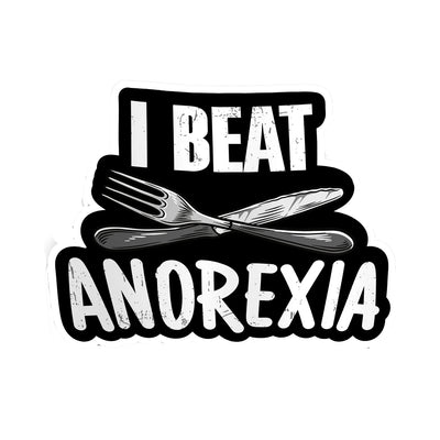 I Beat Anorexia - Hard Hat Decal