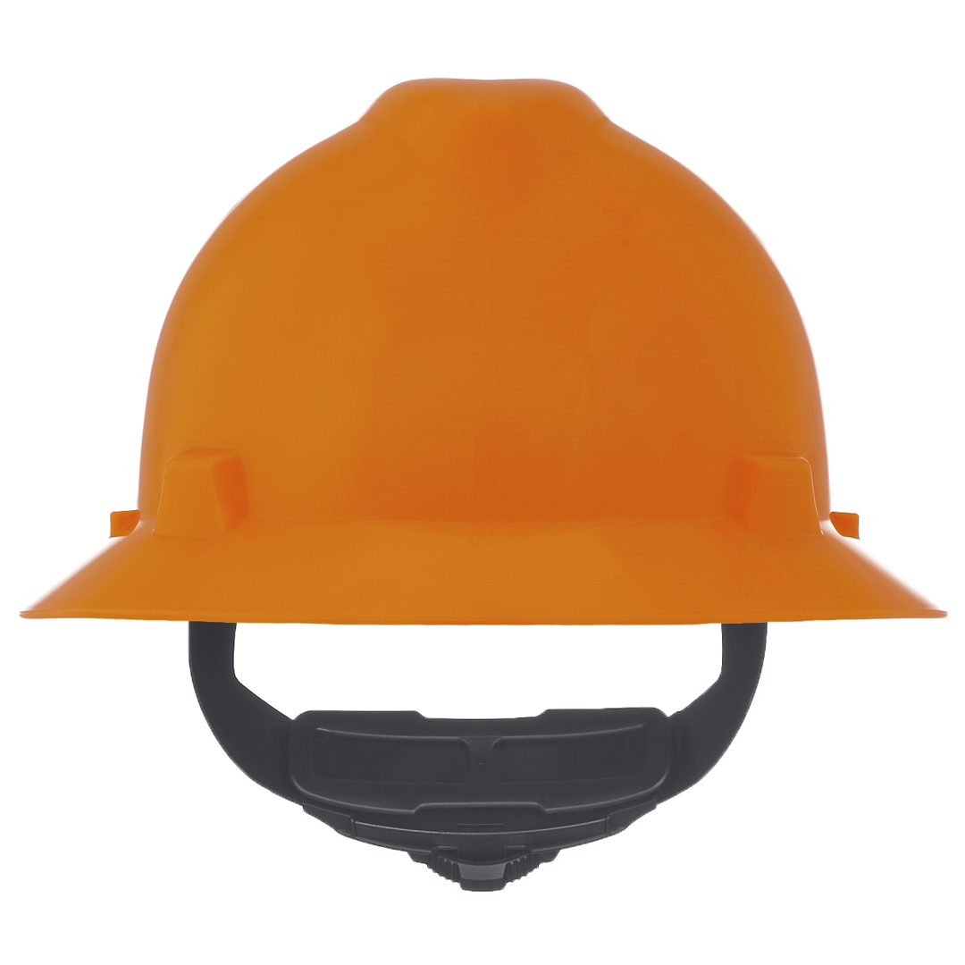 MSA  V-Gard Full Brim Hard Hat - Fas-Trac Suspension Type I, Class E