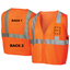 Pyramex RVZ2110SEM RVZ21 Series Safety Vest, Hi-Vis Lime/Orange - Self Extinguishing