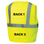 Pyramex RVZ2110 Type R Class 2 Mesh Safety Vest with Pocket - Yellow/Lime