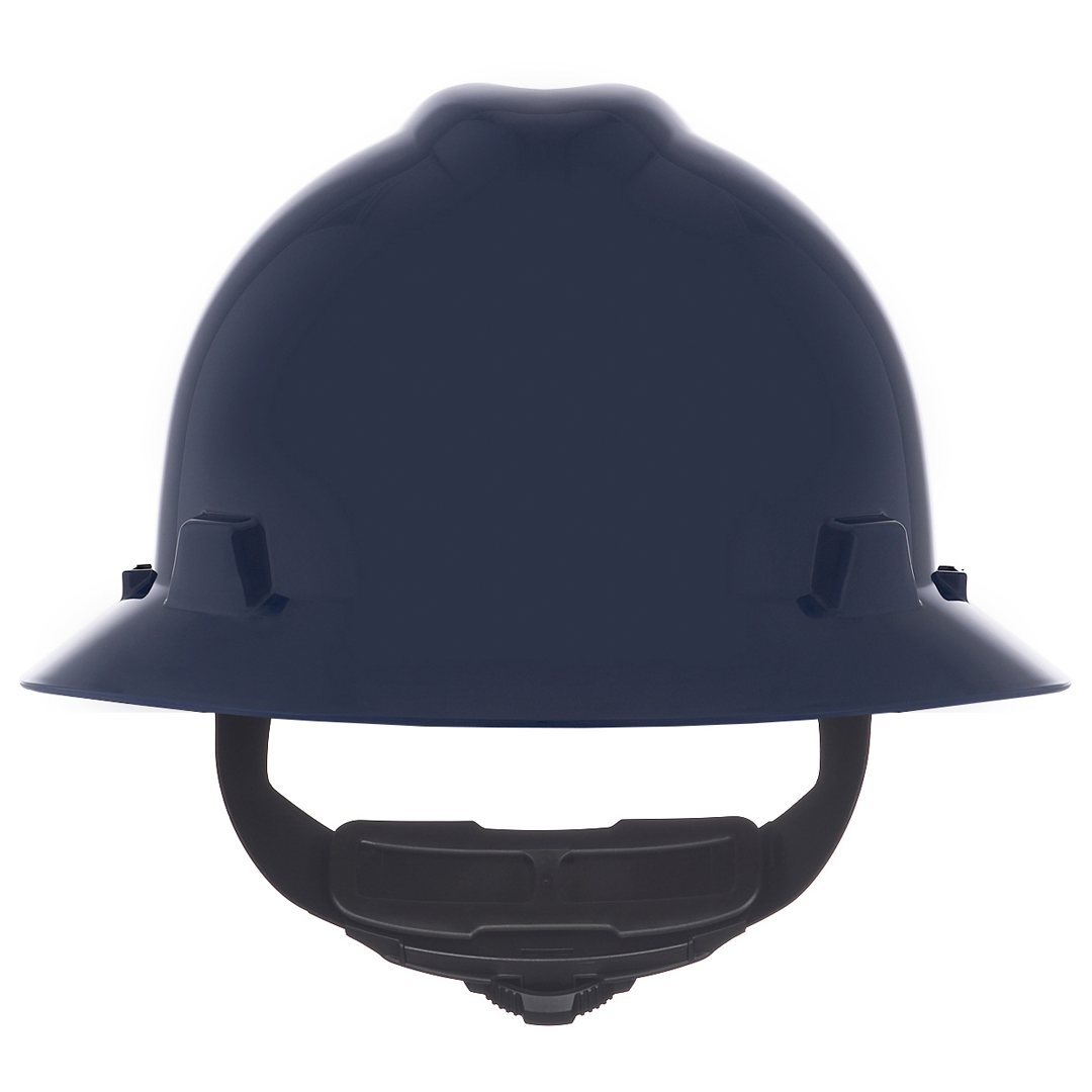 MSA  V-Gard Full Brim Hard Hat - Fas-Trac Suspension Type I, Class E