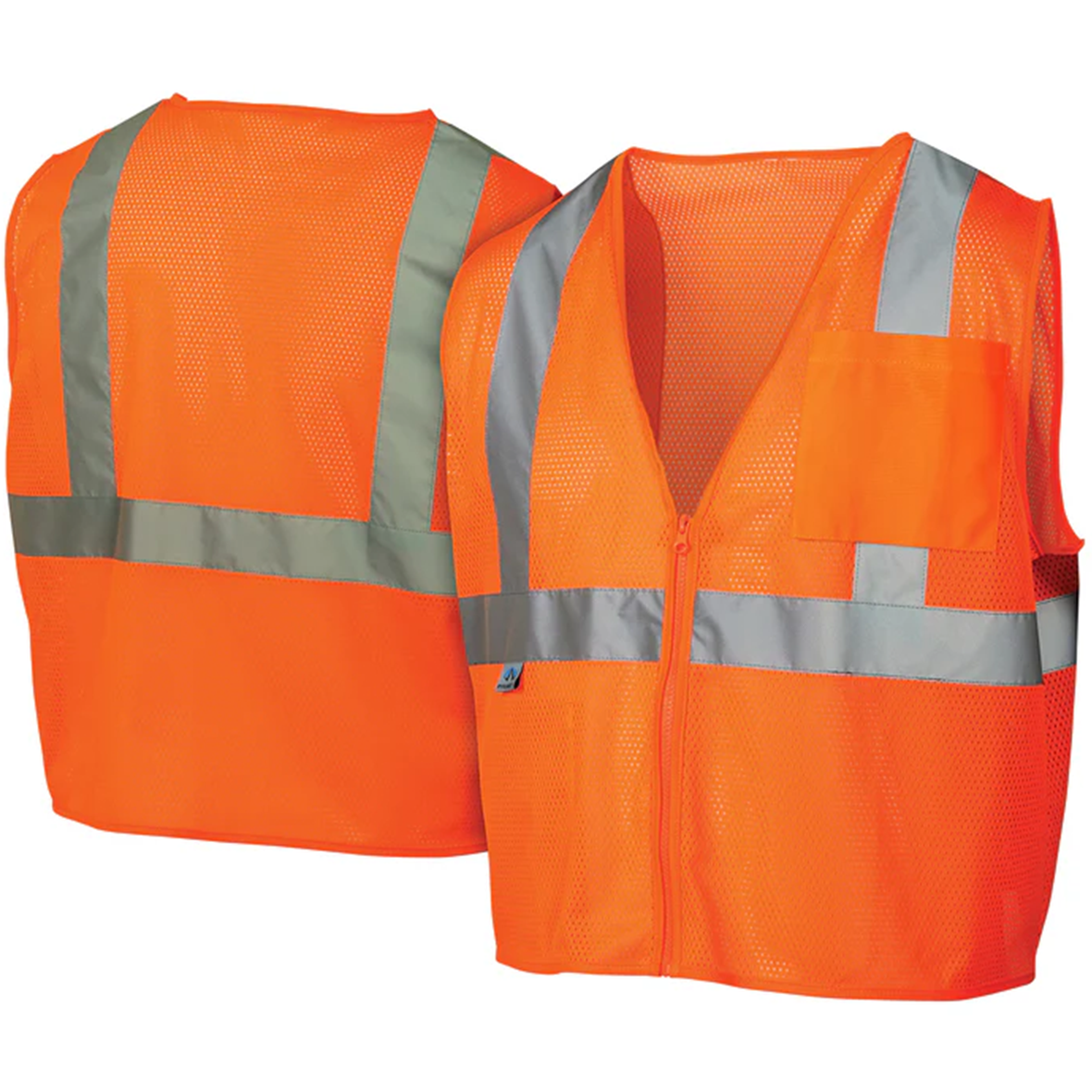 Pyramex RVZ2110 Type R Class 2 Mesh Safety Vest with Pocket - Yellow/Lime