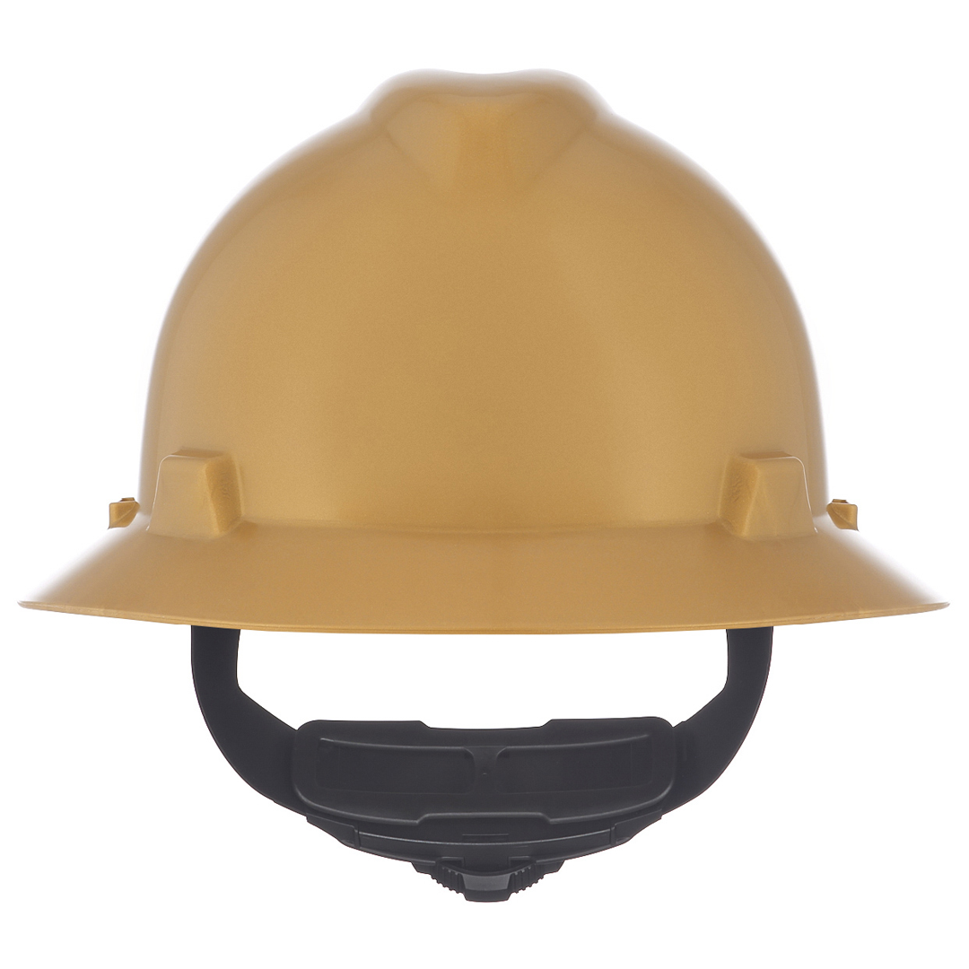 MSA  V-Gard Full Brim Hard Hat - Fas-Trac Suspension Type I, Class E