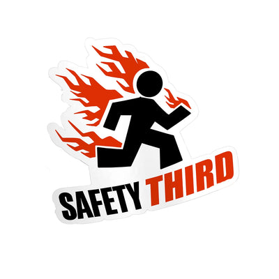 Safety Third - Hard Hat Decal