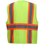 Pyramex RVZ2310 Type R Class 2 Two-Tone Surveyor Custom Safety Vest - Lime/Orange