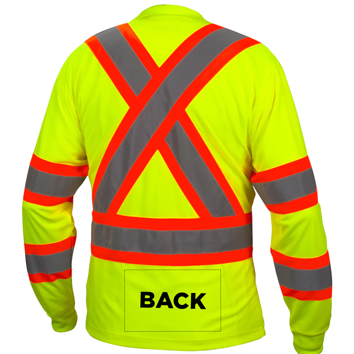 Pyramex RCLTS3110 Type R Custom Class 3 X-Back Two-Tone Long Sleeve Safety Shirt