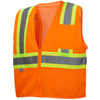 Pyramex RVZ2210 Type R Class 2 Mesh Two-Tone Custom Safety Vest - Lime/Orange