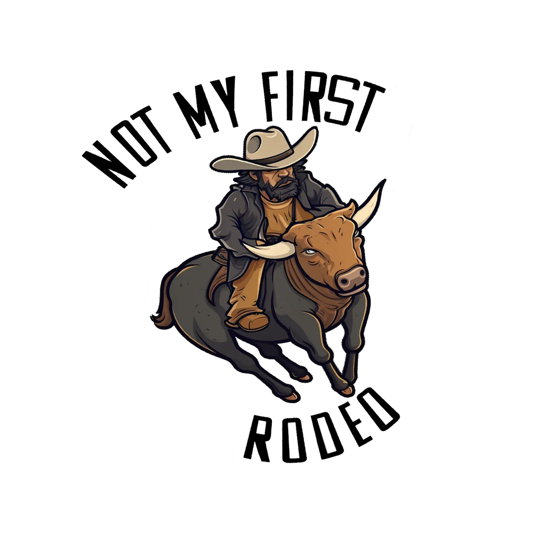Not My First Rodeo - Hard Hat Decal – Custom Safety USA
