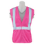 ERB S725 Women Break-Away Vest Non-ANSI, Hi-Viz Pink