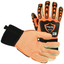 Orange Dot Palm Gloves Spandex Back with Impact 1 TPR