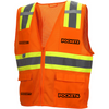 Pyramex RVZ2310 Type R Class 2 Two-Tone Surveyor Custom Safety Vest - Lime/Orange