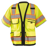 OccuNomix Heavy-Duty Two-Tone Surveyor Vest – ANSI Class 3, High-Visibility, Reflective, 8 Pockets