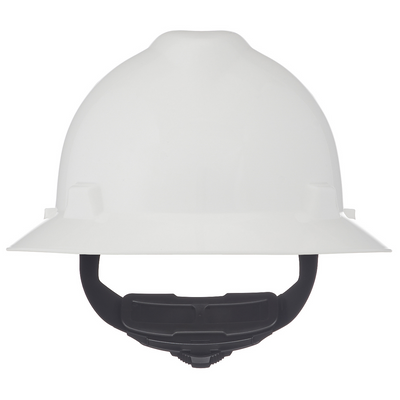MSA  V-Gard Full Brim Hard Hat - Fas-Trac Suspension Type I, Class E