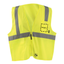 OccuNomix High-Visibility Mesh Zipper Safety Vest – ANSI Class 2, Reflective, Yellow and Orange