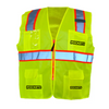 Custom ANSI Class 2 Two-Tone Surveyor Safety Vest – High-Visibility Mesh, Reflective Strips
