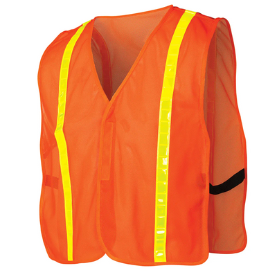 Pyramex RV1 Series Vest Hi-Vis Lime/Orange Value Vest