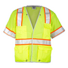 Custom Kishigo ANSI Type R Class 3 Breakaway Safety Vest – High-Visibility, Reflective, 5-Point Breakaway, Zipper Front, Multi-Pocket