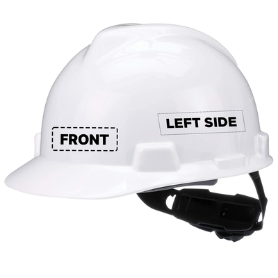 MSA V-Gard Slotted Custom Cap, Fas-Trac III Suspension Hard Hat-475363