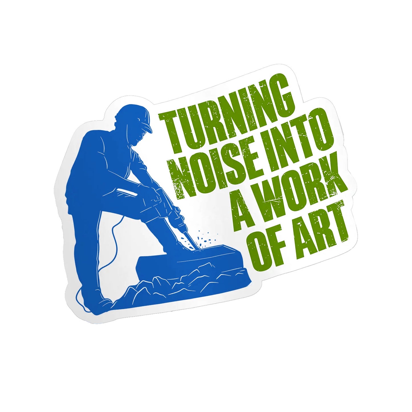 Noise to work of art - Hard Hat Decal