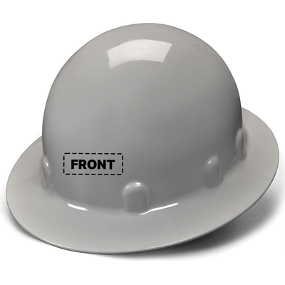 Pyramex SL Series Sleek Shell Custom  Full Brim Hard Hat 4-Point Ratchet Suspension