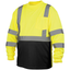 Pyramex RLTS31B Type R Class 3 High-Vis Custom T-Shirt Black Bottom Long Sleeve