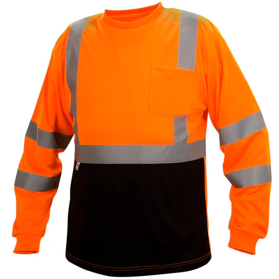 Pyramex RLTS31B Type R Class 3 High-Vis T-Shirt Black Bottom Long Sleeve