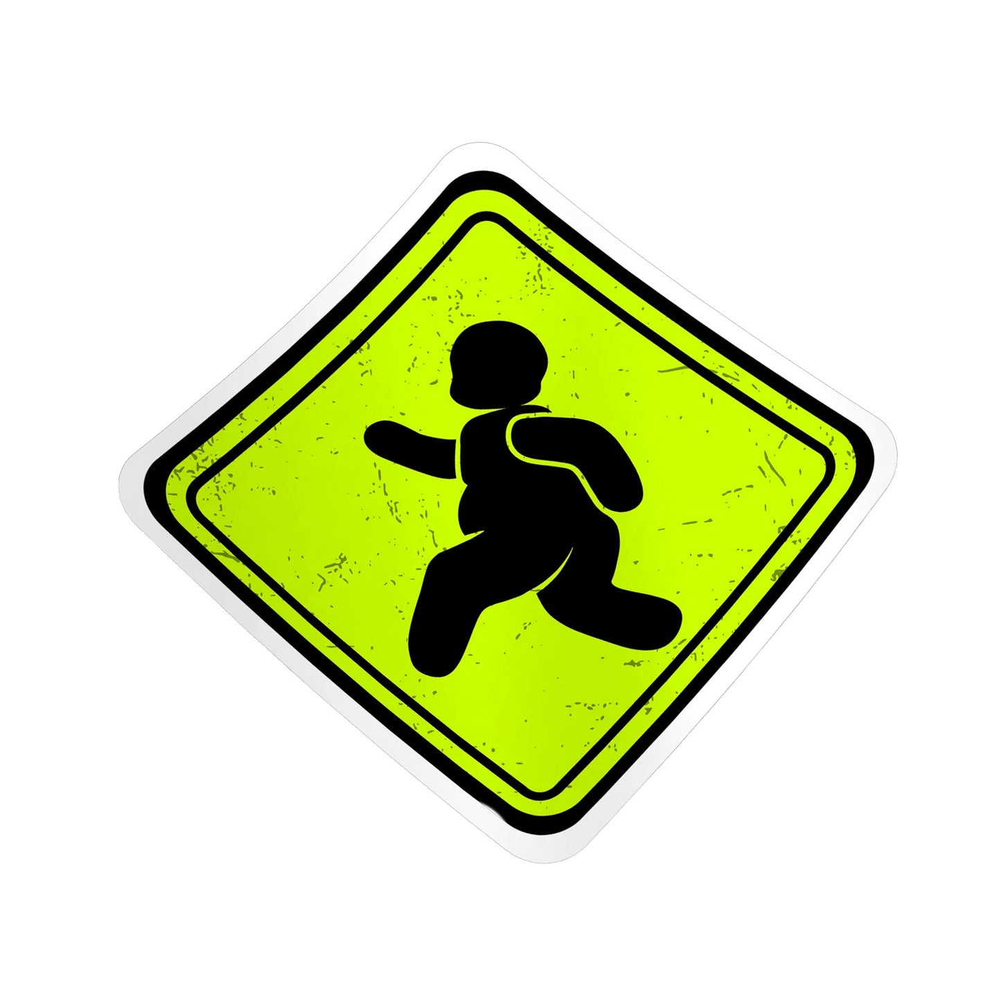 Fat Guy Crossing - Hard Hat Decal