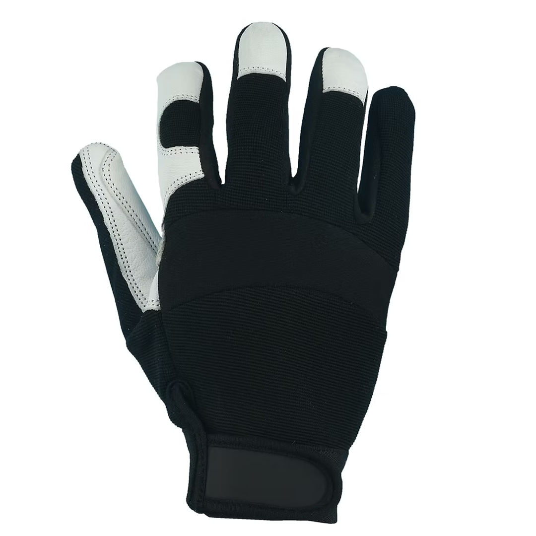 Mechanic's Glove, Goatskin Palm, Spandex Back, Velcro Closure
