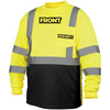 Pyramex RLTS31B Type R Class 3 High-Vis Custom T-Shirt Black Bottom Long Sleeve